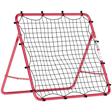 SPORTNOW Plasă Rebounder pentru Fotbal, Ușor de Montat, cu 5 Unghiuri Ajustabile, Echipament Portabil pentru Antrenament și Practică de Fotbal, Baseball și Softball în Grădină sau în Parc | Aosom Romania