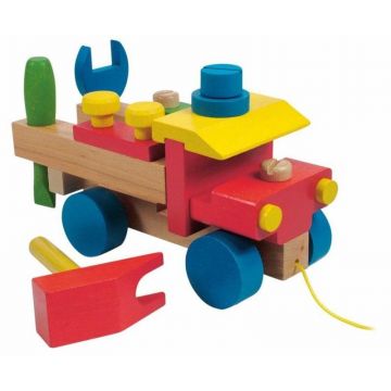 Constructor din lemn Woody - Camion