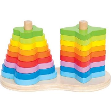 Forme de aranjat de la Hape - Turn dublu, din lemn