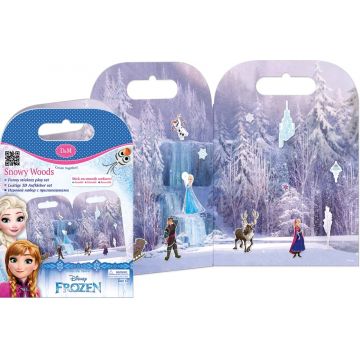 Joc creativ cu stickere Revontuli Toys Oy - Castelul inghetat, Paduri de zapada