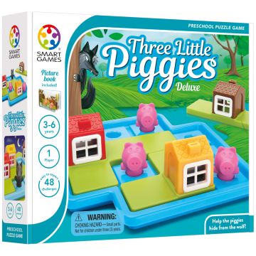 Joc de logică pentru copii Smart Games Preschool Tales - Cei trei purcelusi, deluxe