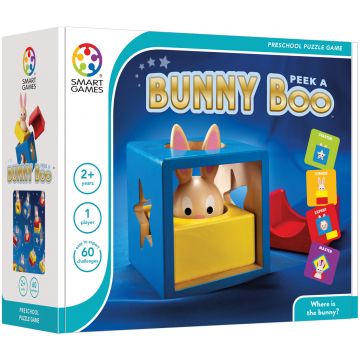 Joc de logică pentru copii Smart Games Preschool Wood - Iepurasul Boo