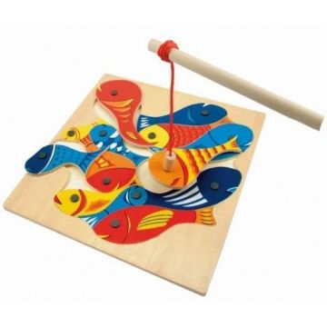 Joc magnetic Woody - Pescuit din lemn