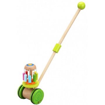 Jucarie din lemn de impins Classic World - Curcubeu