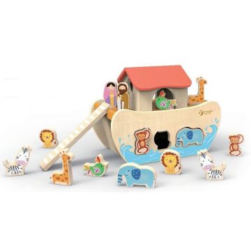 Jucarie-sorter din lemn pentru copii Classic World - Arca lui Noe