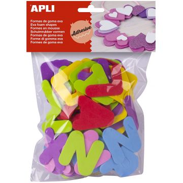Litere colorate moi APLI – 104 bucati