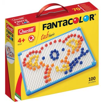 Mozaic de 100 piese Quercetti - Fantacolor Basic