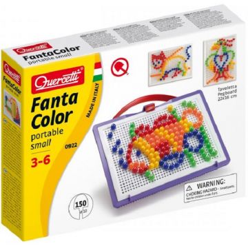 Mozaic de 150 piese Quercetti - Fantacolor Portable Small