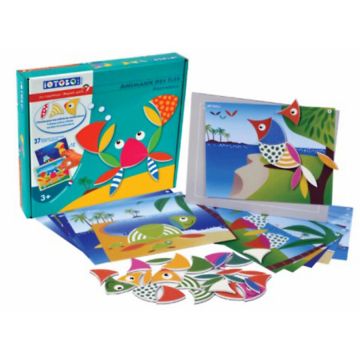 Mozaic magnetic Sepp Jeux iOTOBO - Animale amuzante, Polinezia