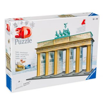Puzzle 3D Ravensburger din 324 de piese - Poarta Brandenburg, Berlin 3D