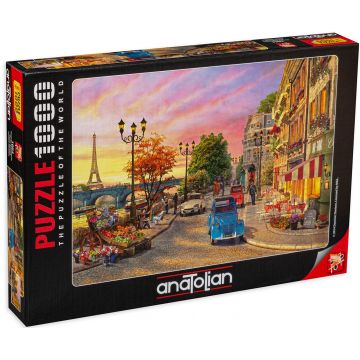 Puzzle Anatolian din 1000 de piese - Apus in Paris, Dominic Davison