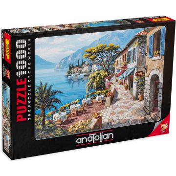 Puzzle Anatolian din 1000 de piese - Cafenea langa plaja, Sung Kim
