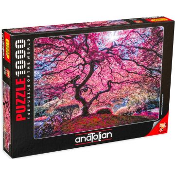Puzzle Anatolian din 1000 de piese - Copac roz, Moises Levy