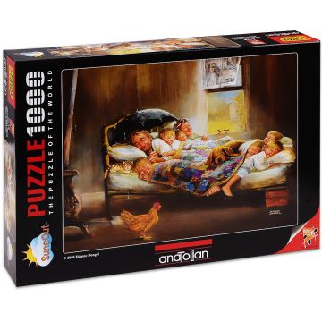 Puzzle Anatolian din 1000 de piese - Familia fericita, Diane Dengel