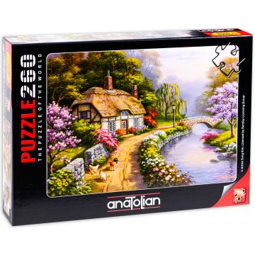 Puzzle Anatolian din 260 de piese - Casa intre salcii, Sung Kim