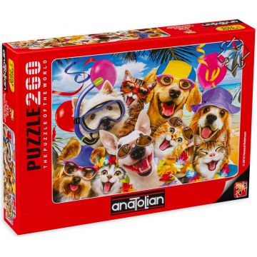 Puzzle Anatolian din 260 de piese - Selfie la plaja, Howard Robinson