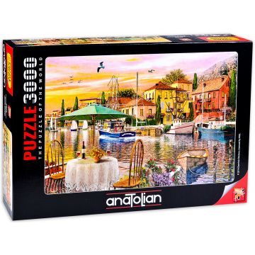 Puzzle Anatolian din 3000 de piese - Apus in port, Dominic Davison