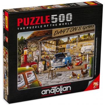 Puzzle Anatolian din 500 de piese - Garajul lui Dayton, Hiro Tanikava
