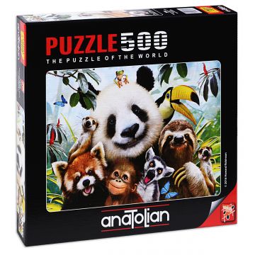 Puzzle Anatolian din 500 de piese - Selfie-ul animalelor, Howard Robinson