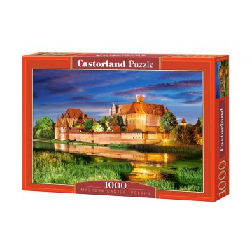 Puzzle Castorland din 1000 de piese - Castelul Malbork in Polonia