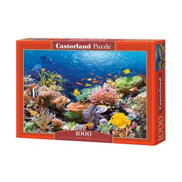 Puzzle Castorland din 1000 de piese - Coral si pesti