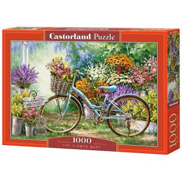 Puzzle Castorland din 1000 de piese - Flori colorate, Dona Gelsinger