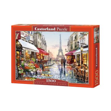 Puzzle Castorland din 1500 de piese - Florarie in Paris