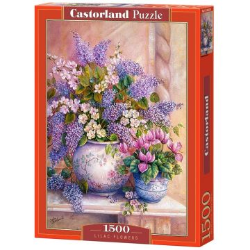 Puzzle Castorland din 1500 de piese - Flori de liliac, Trisha Hardwick