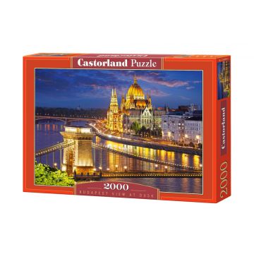 Puzzle Castorland din 2000 de piese - Budapesta noaptea