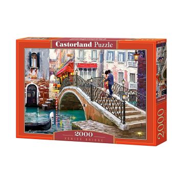 Puzzle Castorland din 2000 de piese - Pod in Venetia