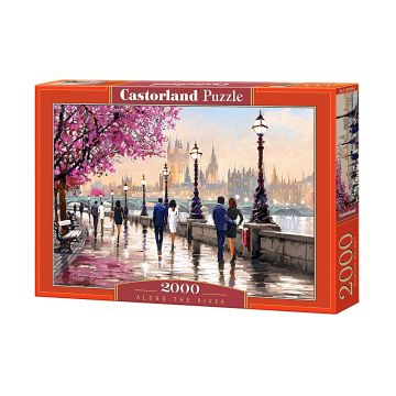 Puzzle Castorland din 2000 de piese - Poteca de langa rau