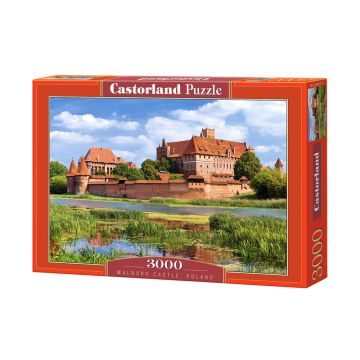 Puzzle Castorland din 3000 de piese - Castelul Malbork in Polonia