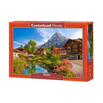 Puzzle Castorland din 500 de piese - Kandersteg, Elvetia