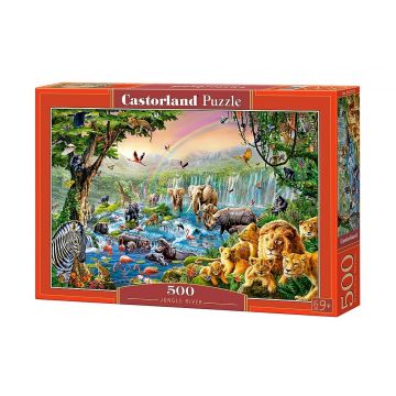 Puzzle Castorland din 500 de piese - Rau in jungla