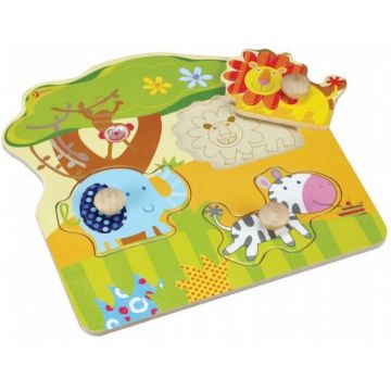 Puzzle din lemn pentru copii Classic World - Animale salbatice
