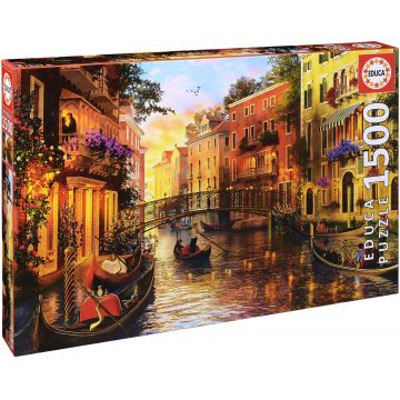 Puzzle Educa din 1500 de piese - Apus in Venetia