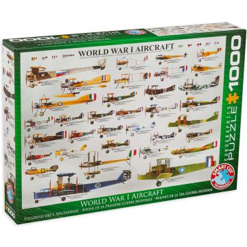 Puzzle Eurographics de 1000 piese –Avioane militare din Primul razboi mondial
