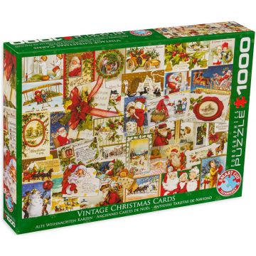 Puzzle Eurographics de 1000 piese – Felicitari clasice de Craciun