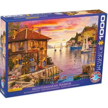 Puzzle Eurographics de 1000 piese - Port mediteranean, Dominic Davison