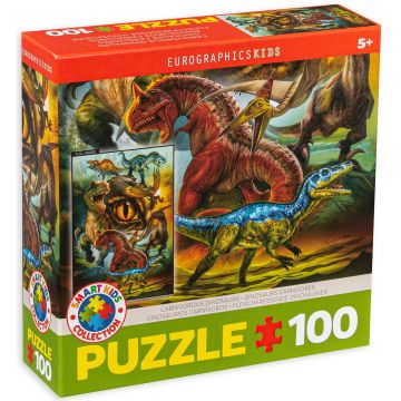 Puzzle Eurographics din 100 de piese – Dinozauri carnivori