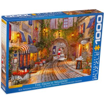 Puzzle Eurographics din 1000 de piese - Aleea pietonala franceza, Dominic Davison