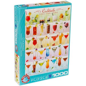 Puzzle Eurographics din 1000 de piese - Cocktail-uri
