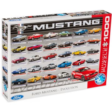 Puzzle Eurographics din 1000 de piese - Dezvoltarea automobilelor Ford Mustang