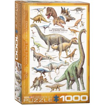 Puzzle Eurographics din 1000 de piese - Dinozauri Jurasicul