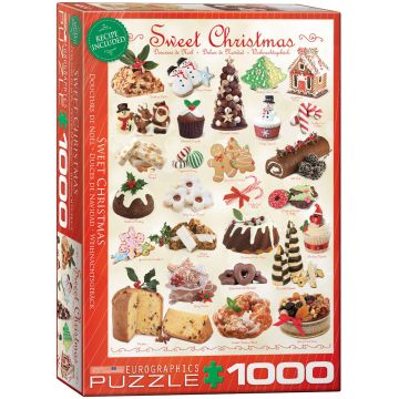 Puzzle Eurographics din 1000 de piese - Dulciuri pentru Craciun