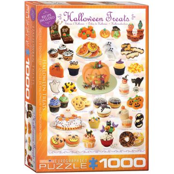 Puzzle Eurographics din 1000 de piese - Dulciuri pentru Halloween
