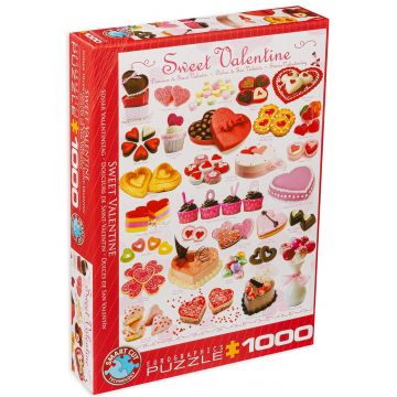 Puzzle Eurographics din 1000 de piese - Dulciuri pentru Sfant Valentin
