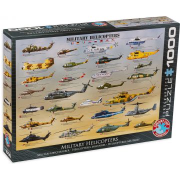 Puzzle Eurographics din 1000 de piese - Elicoptere militare