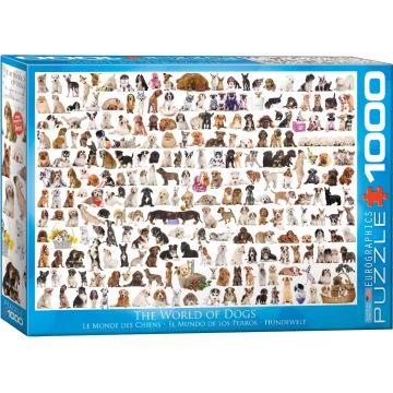 Puzzle Eurographics din 1000 de piese - Lumea cateilor