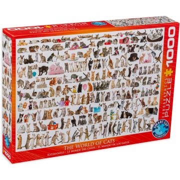 Puzzle Eurographics din 1000 de piese - Lumea pisicilor